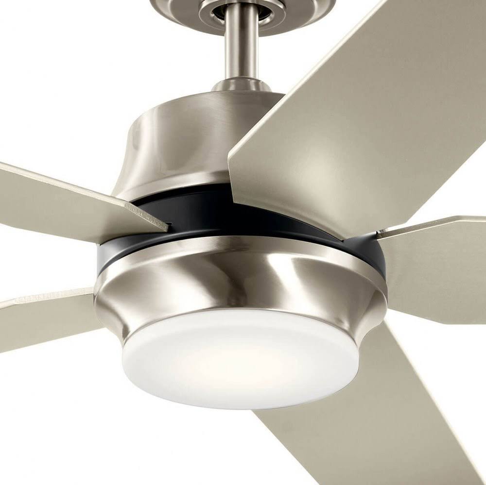 52 inch Ceiling Fan with Light Kit Matte White Finish with Etched Cased Opal Glass H422104