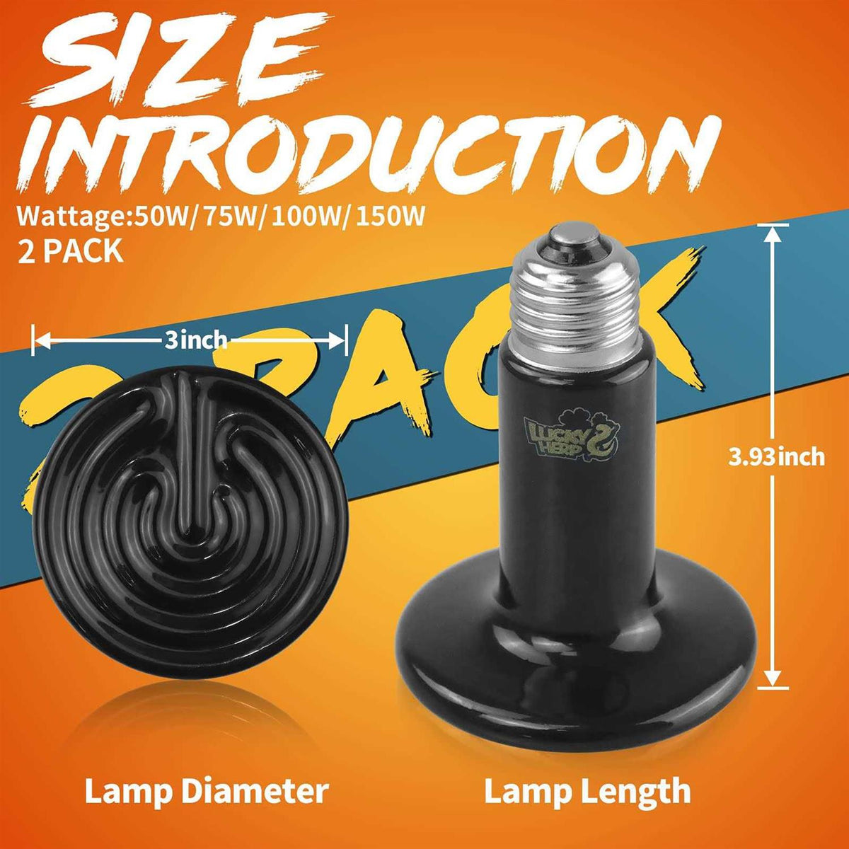 Ceramic Heat Emitter Reptile Heat Bulbs V2115