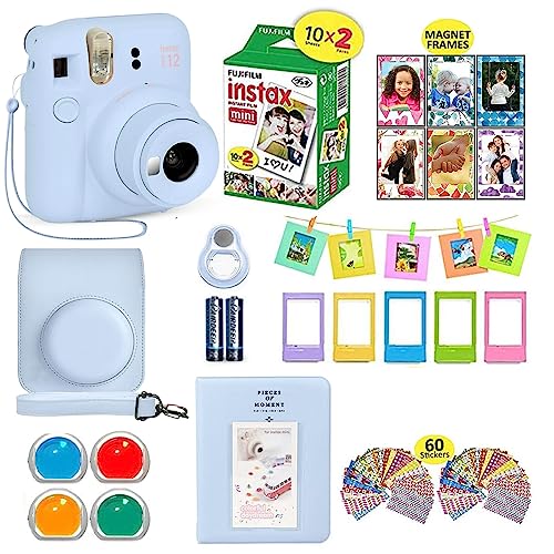 Purple Camera Bundle with 20 Film Sheets and Carrying Case R50341