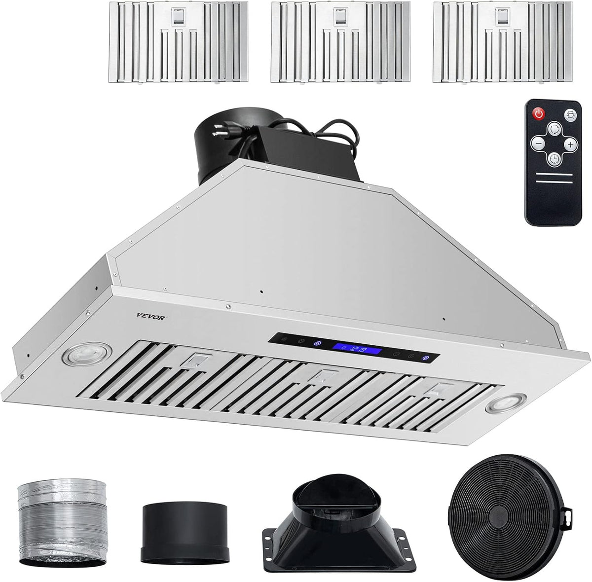 36 Inch Stainless Steel Built-in Range Hood with Remote Control Q477509