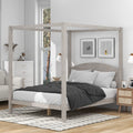 Queen Size Canopy Platform Bed with Headboard G213