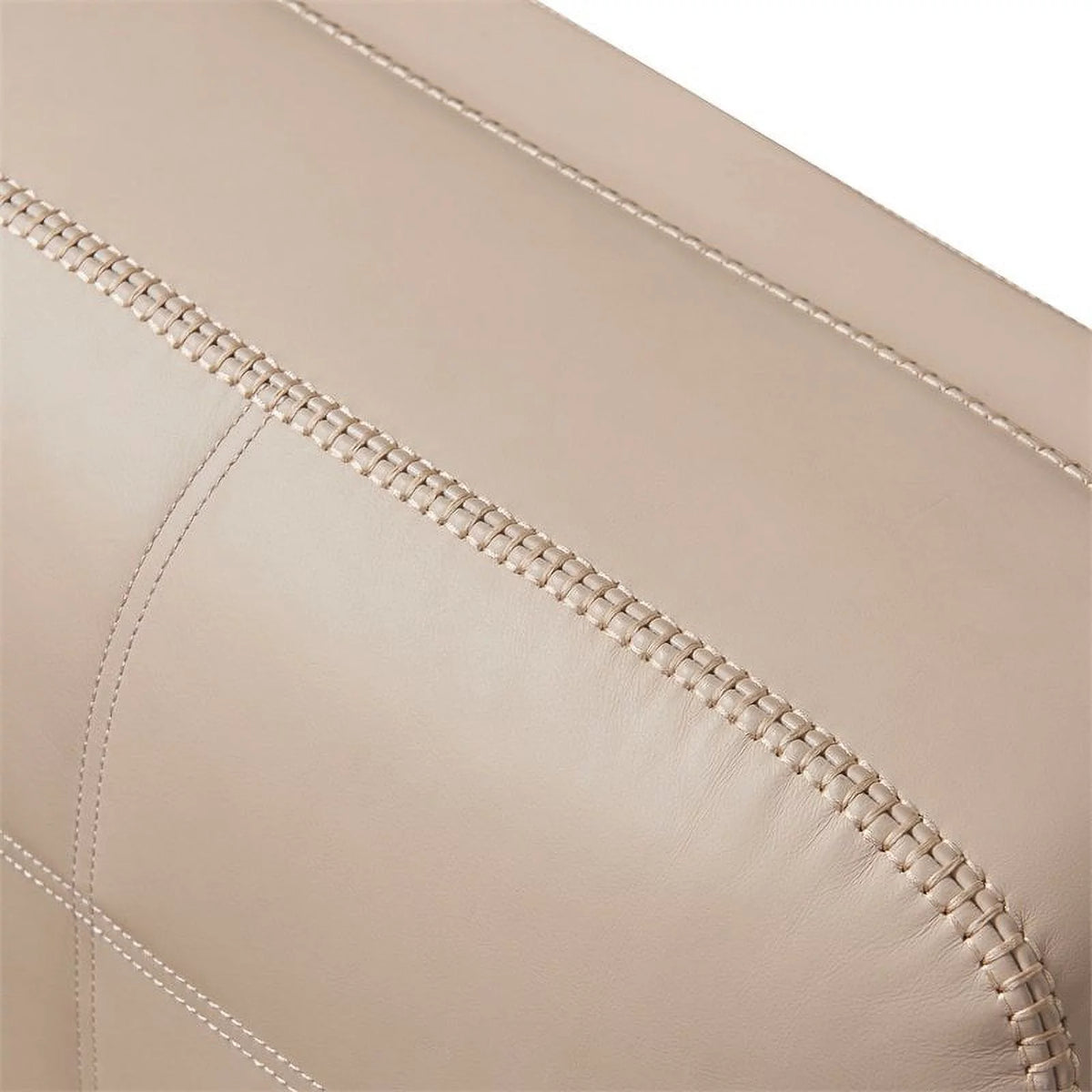 Beige Top Grain Leather 4-Seater Sectional Sofa O721098