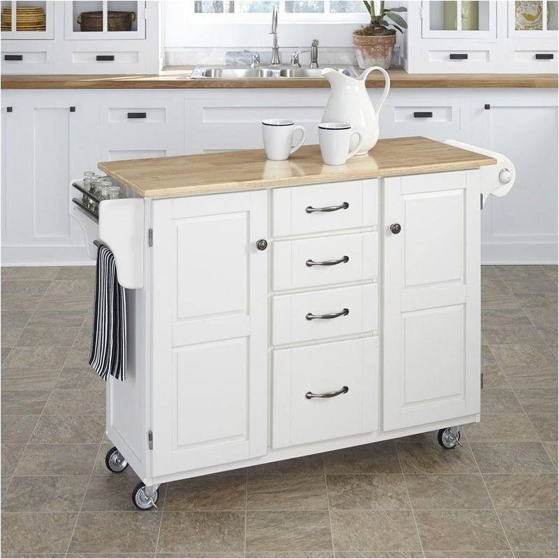 White Kitchen Cart T1483