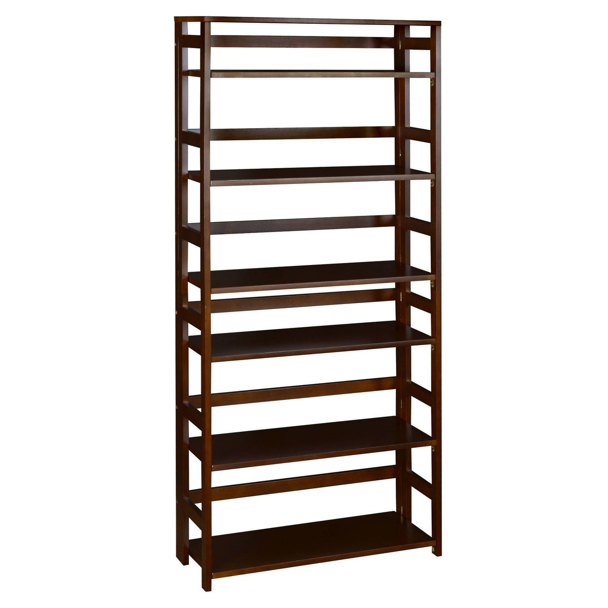 Mocha Walnut Folding Bookcase P387531