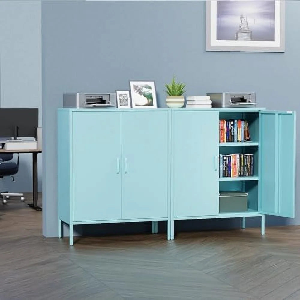 Metal Cabinet Locker with Hanging Rod and Adjustable Shelves R231