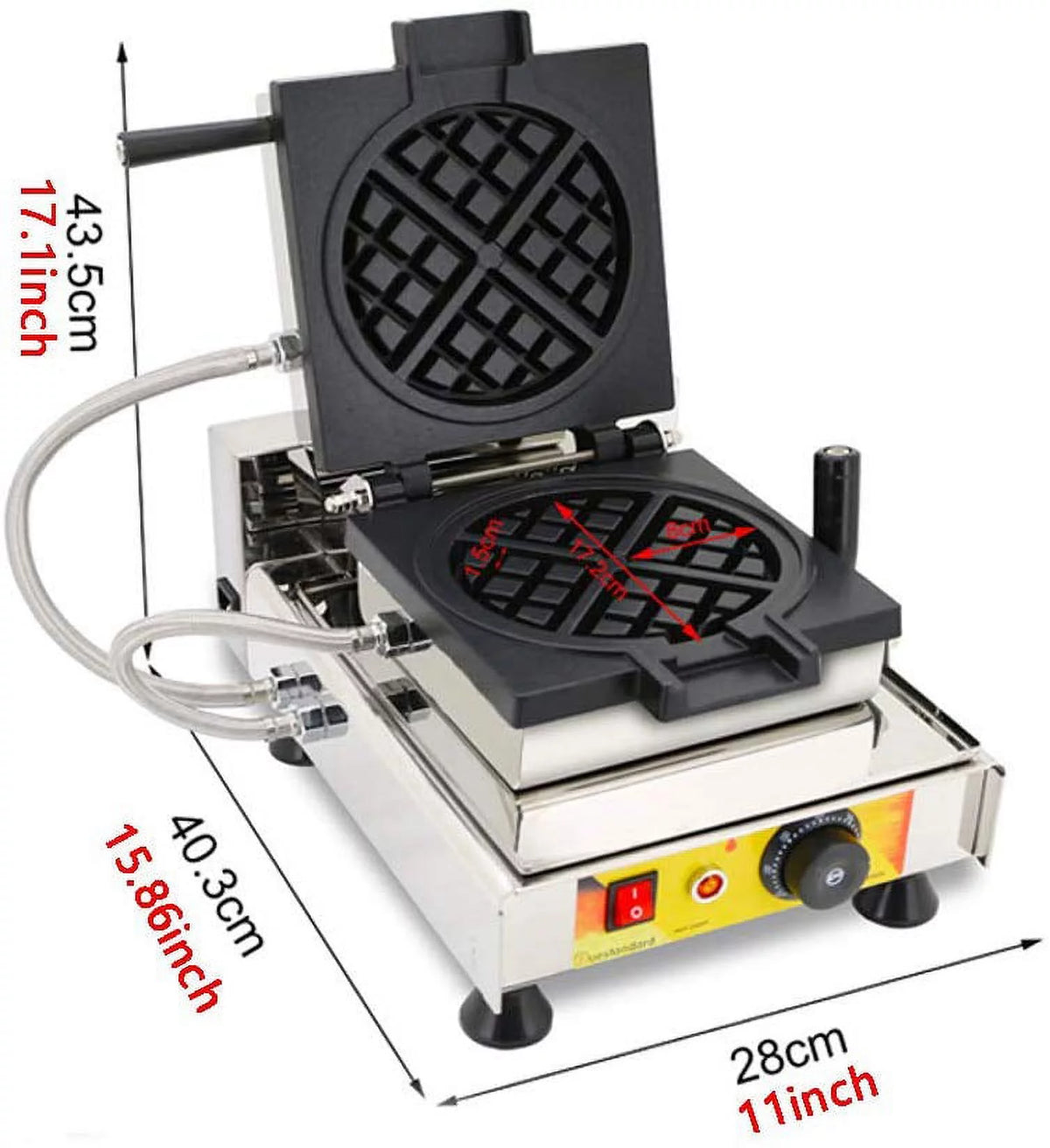 4 Pc Nonstick Electric Waffle Maker C817572