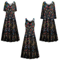 Golden Leaf Short Sleeve Princess Cut Dress T626