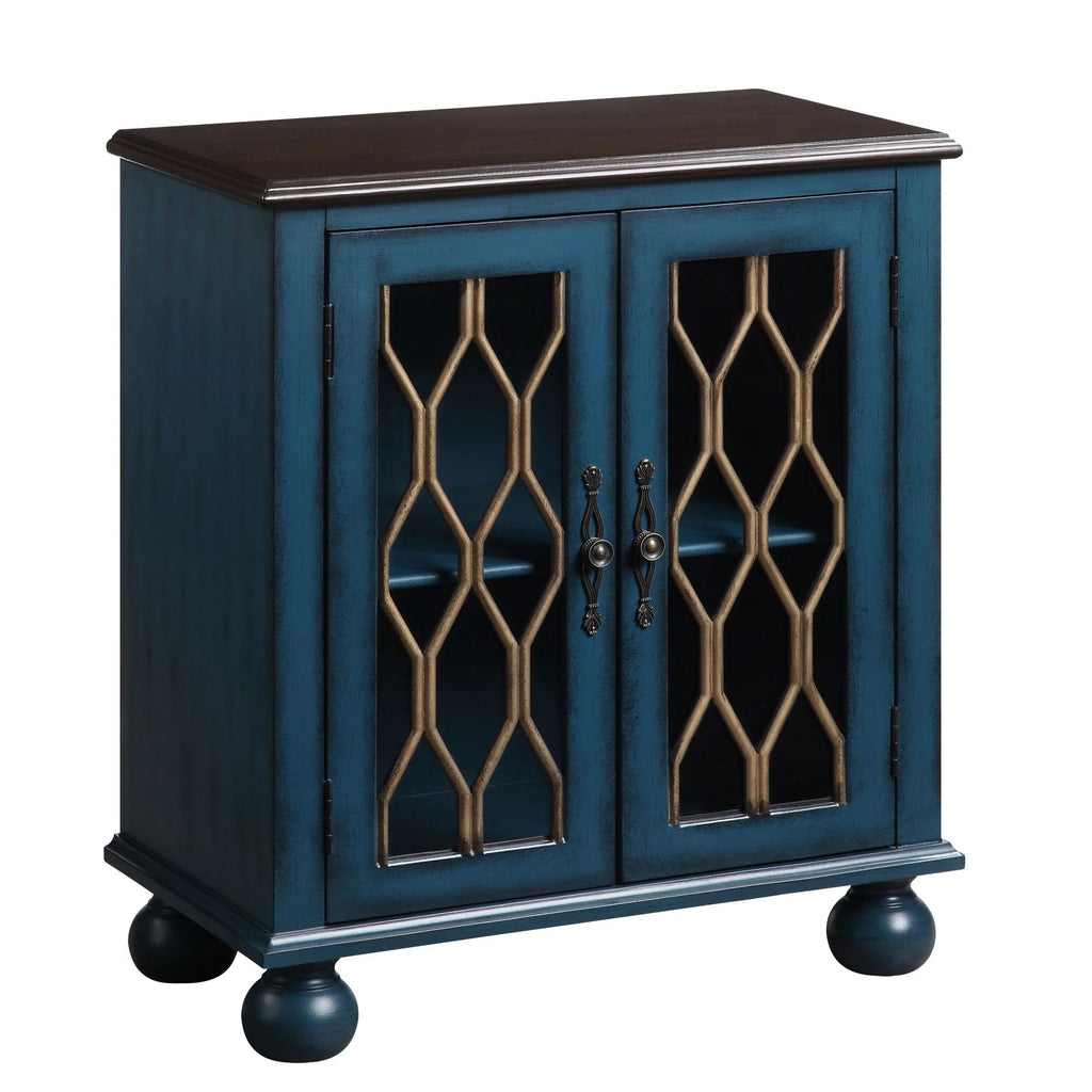 Antique Blue Console Table V39227