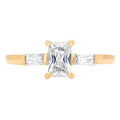 18K Yellow Gold Three-Stone Diamond Engagement Ring N85297