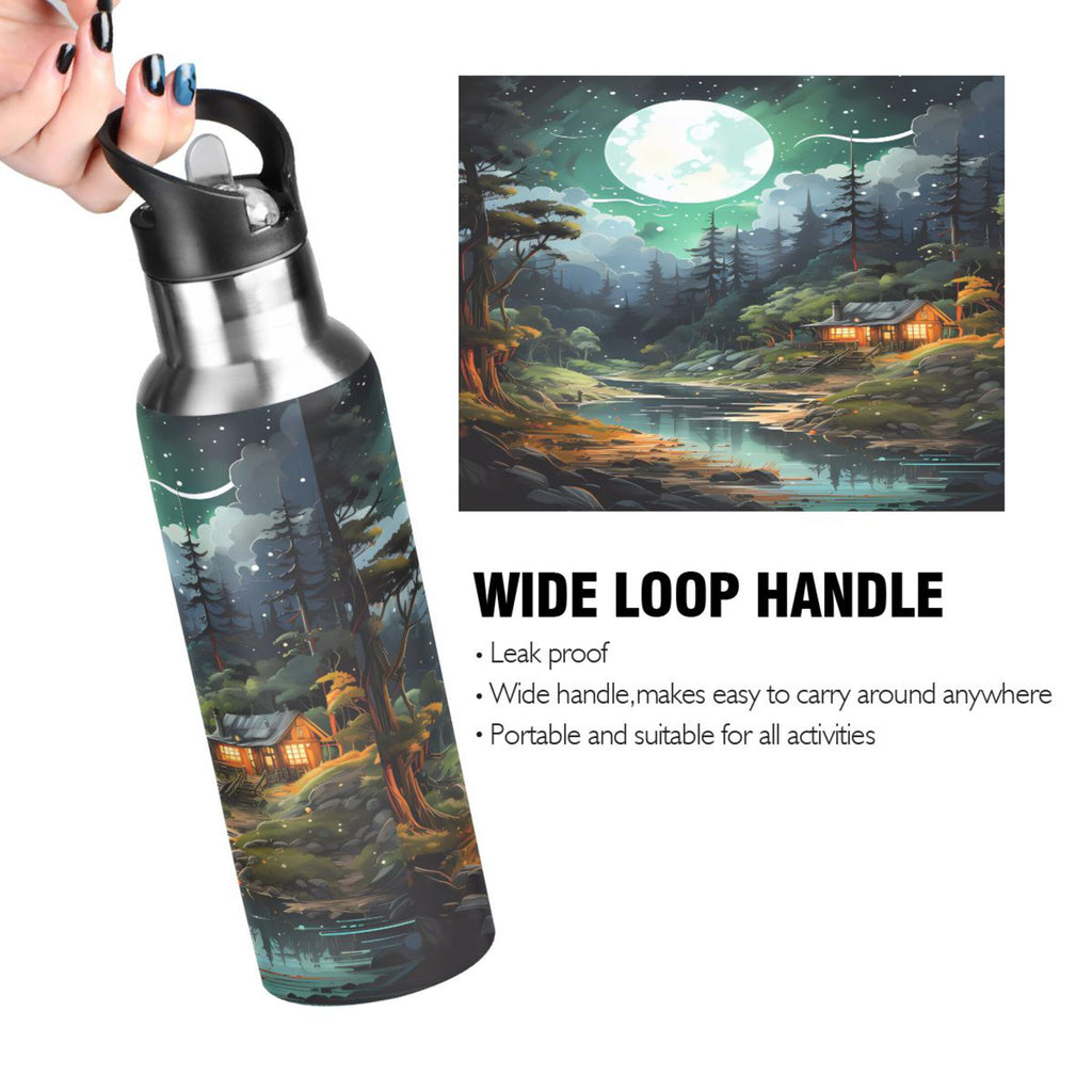 Stainless Steel Insulated Water Bottle with Straw Lid Z2667