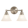 2-Light Brushed Nickel Sconce M961