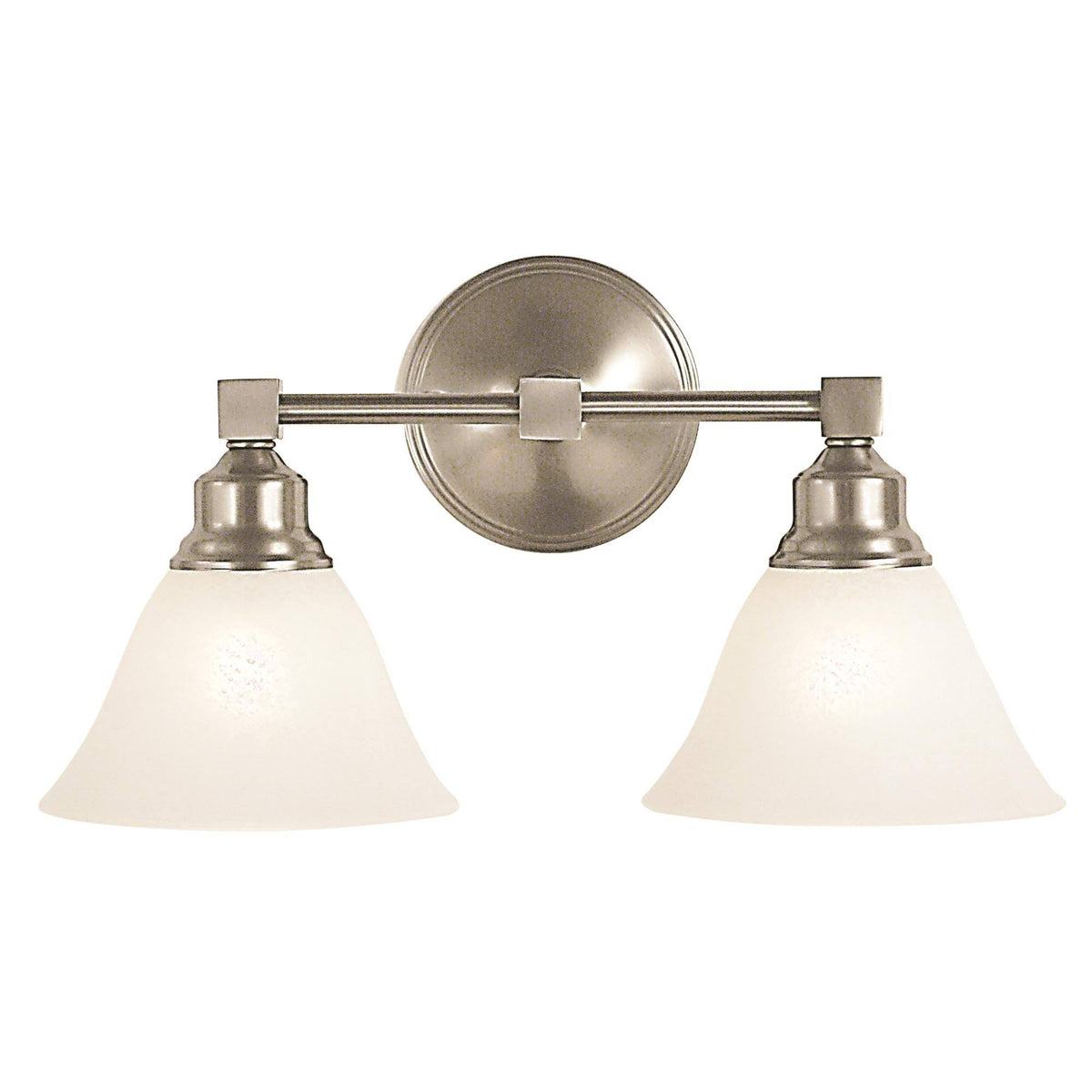 2-Light Brushed Nickel Sconce M961