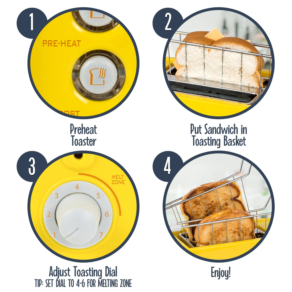 Grilled Cheese Toaster with Toaster Baskets P456220