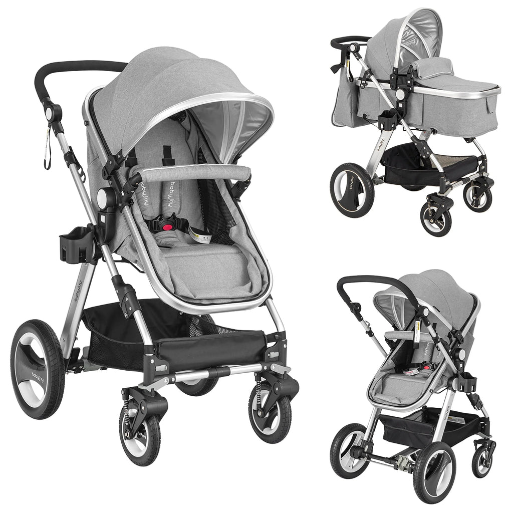Folding Aluminum Baby Stroller with Diaper Bag K398