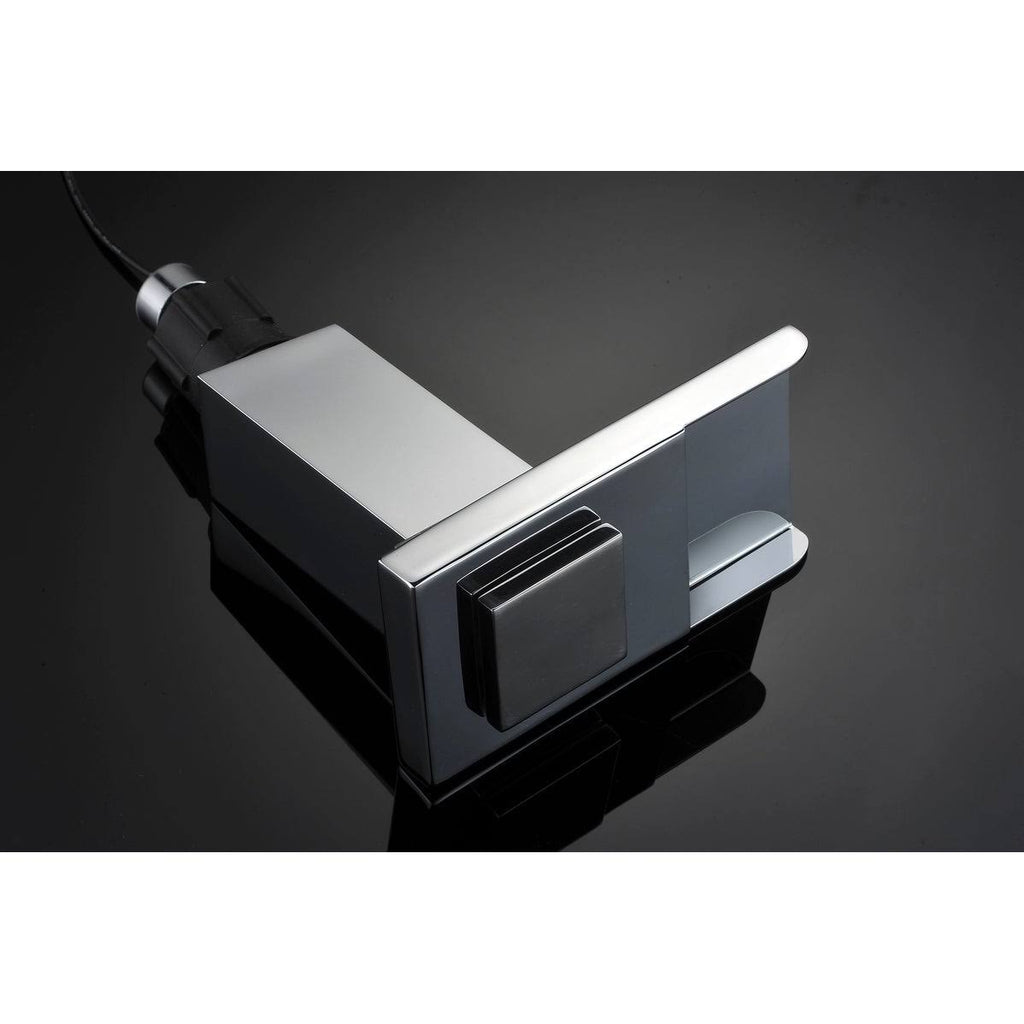 Chrome 8-Inch LED Widespread Bathroom Sink Faucet H276