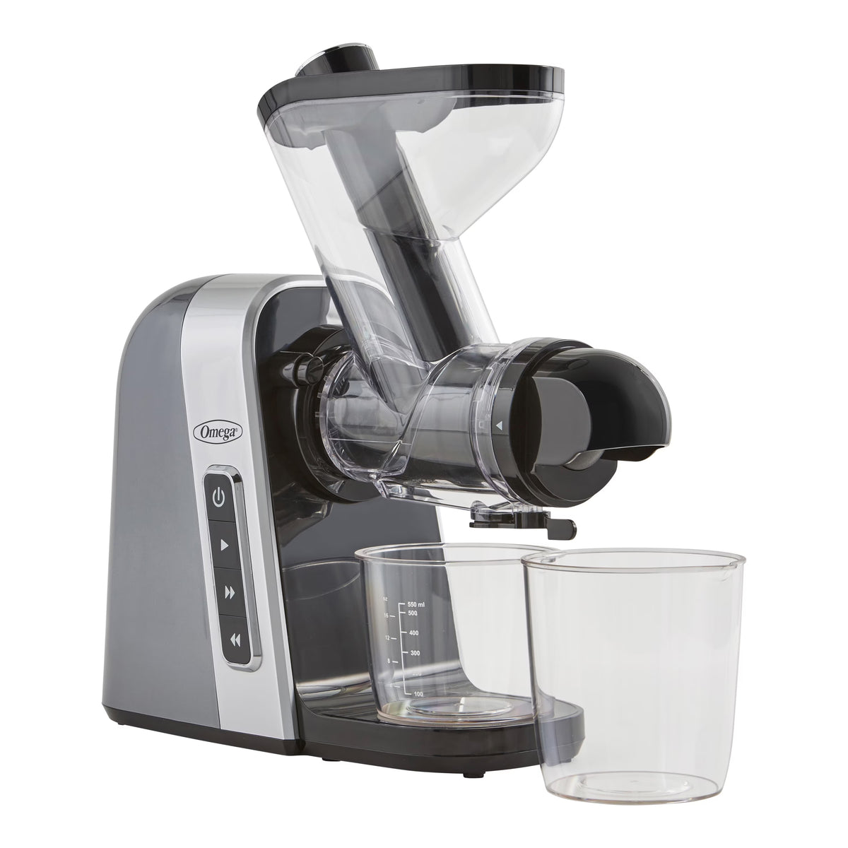 Gray Slow Masticating Juicer with Wide Mouth Chute Y78858