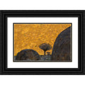 Black Ornate Wood Framed Art Print U1215