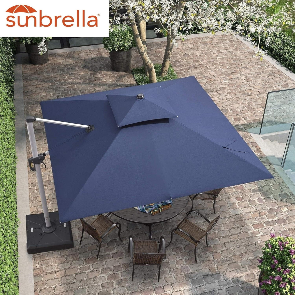 10ft Square Cantilever Patio Umbrella U52678