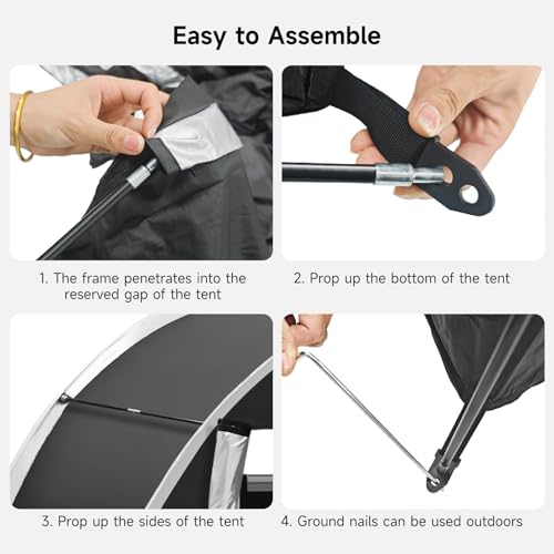 Bike Storage Tent with 210D Oxford Fabric Waterproof M382945