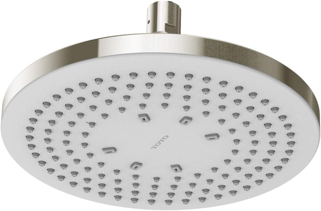 Brushed Nickel Round Single Spray Showerhead D41734