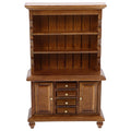 Walnut Color Miniature Bookcase Dollhouse Furniture C14941