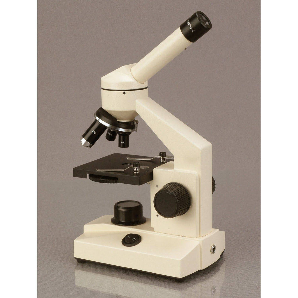 All-Metal All Optical Glass Lens Student Biological Field Microscope with LED Light H7057