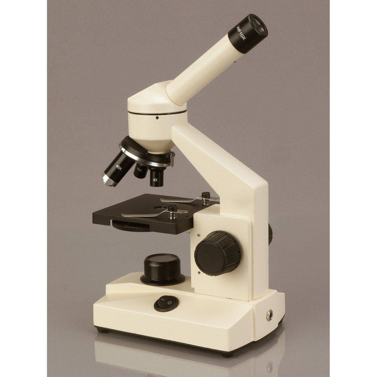 All-Metal All Optical Glass Lens Student Biological Field Microscope with LED Light H7057