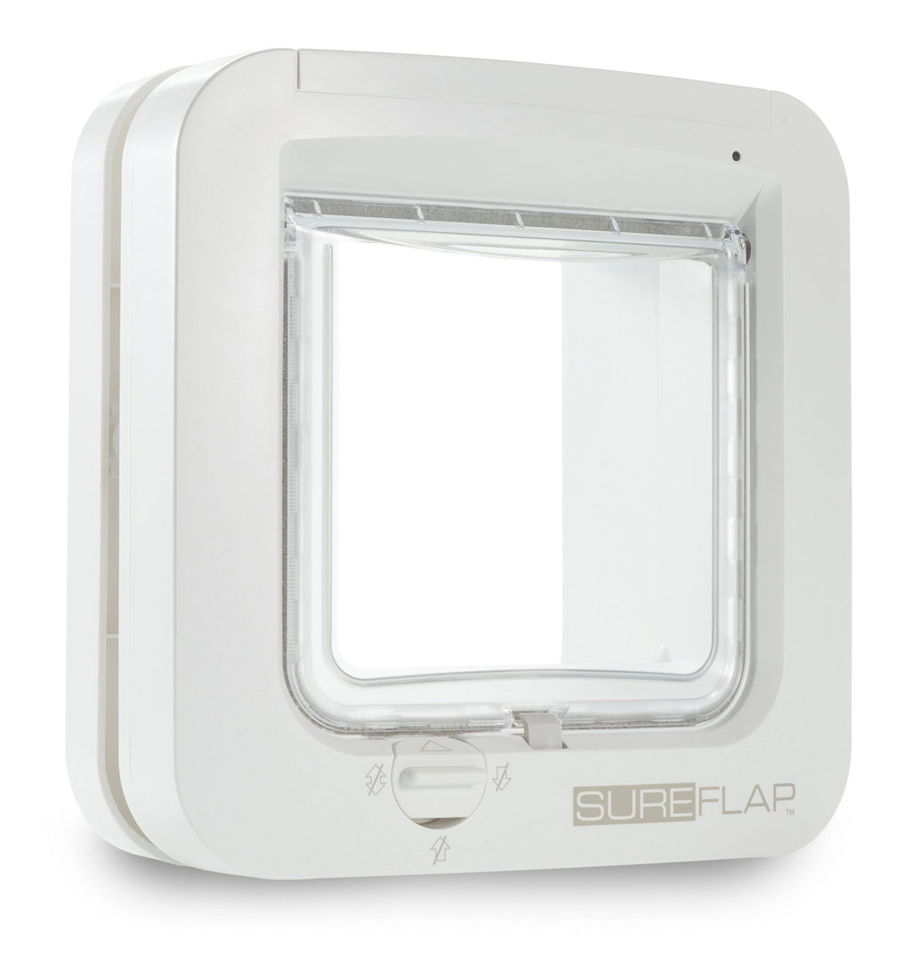 White Microchip Cat Flap W639396