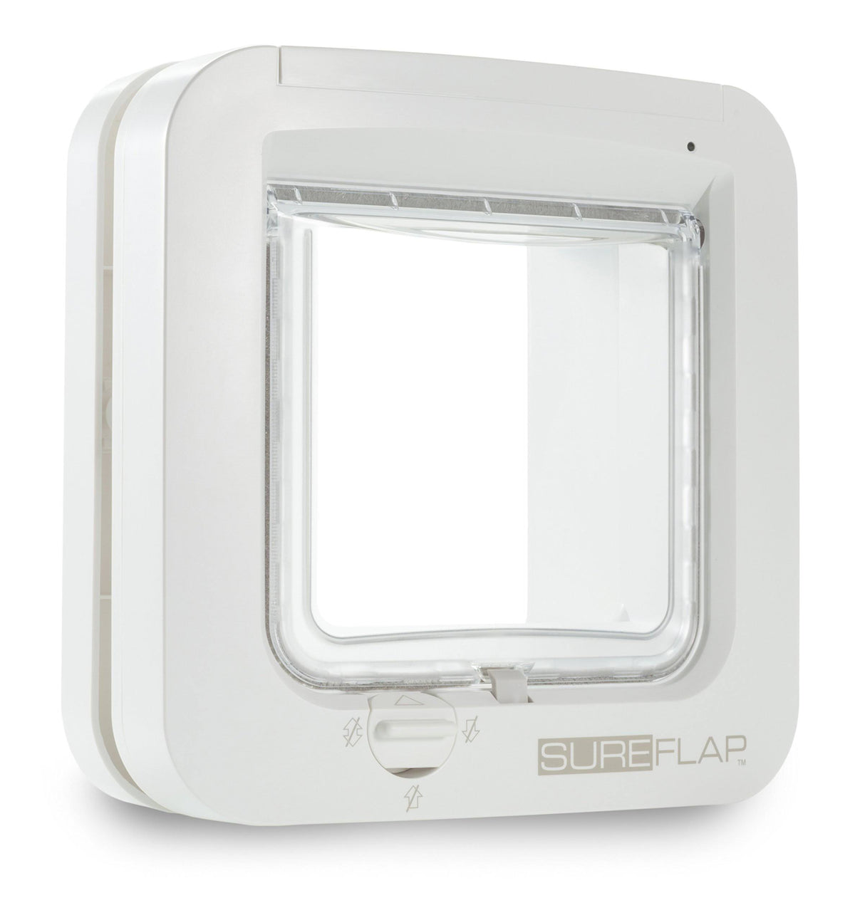 White Microchip Cat Flap W639396