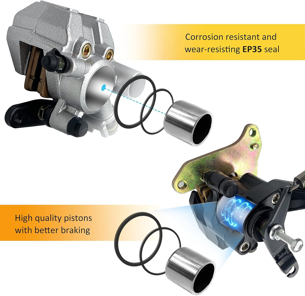 Front Left Right & Rear Brake Calipers Pack of 2 L30376