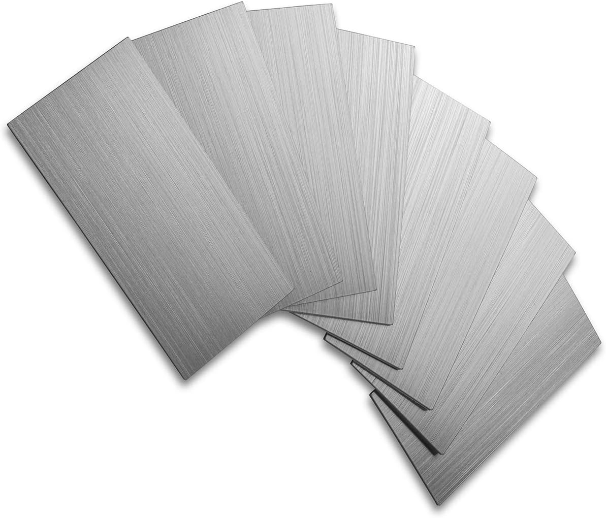100 Piece Peel and Stick PVC Tile, 3 Inch x 6 Inch Dover Gray, Pack of 2 N580