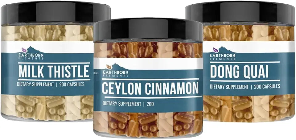 Ceylon Cinnamon, Milk Thistle & Dong Quai Capsules I653