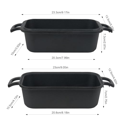 Cast Iron Loaf Pan with Lid 9x5 Inch Q754095