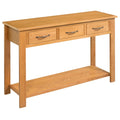 Solid Oak Wood Console Table S40630