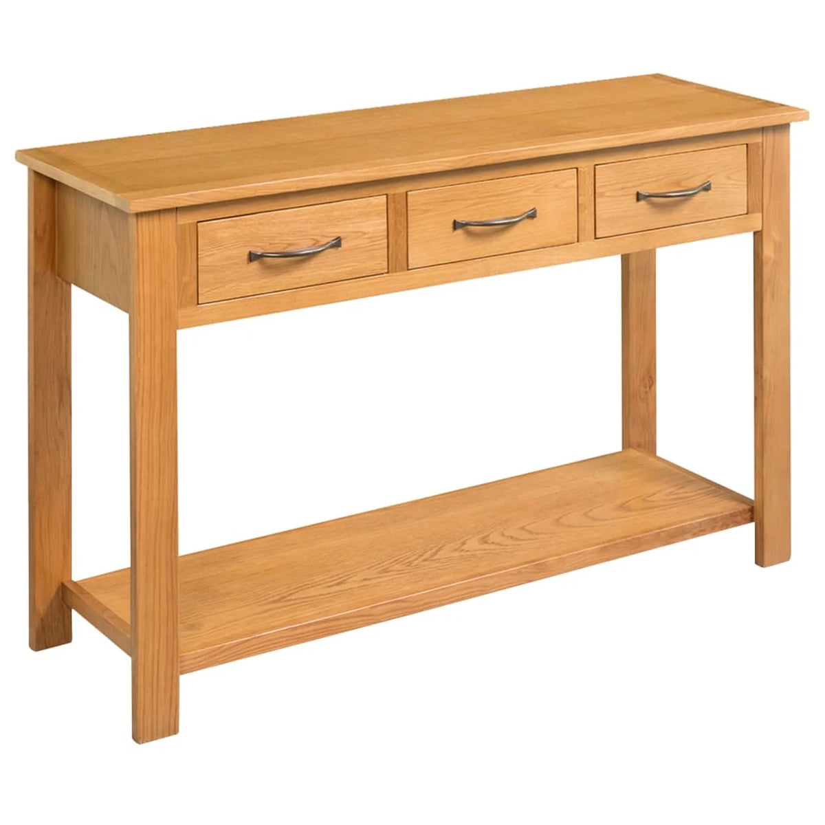 Solid Oak Wood Console Table S40630