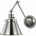 Brushed Nickel 1 Light Dimmable Swing Arm F514969