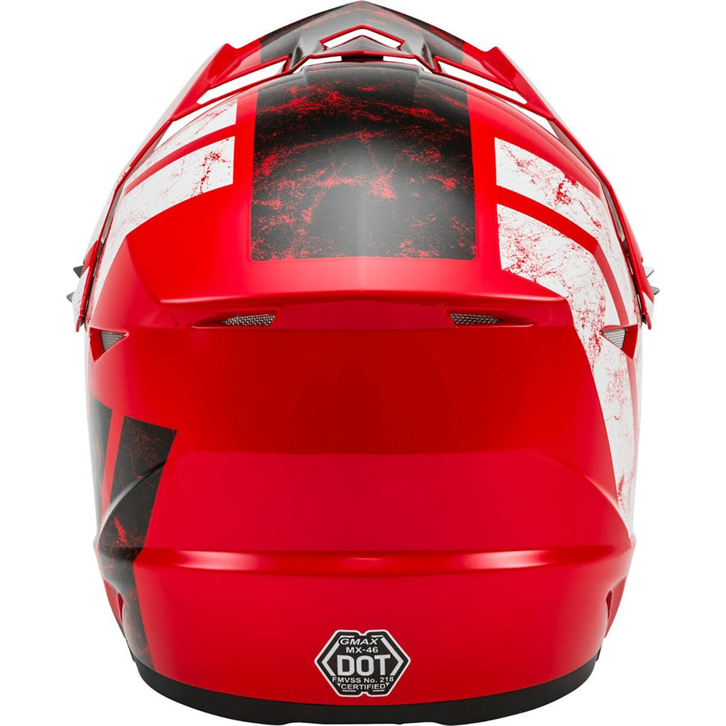 Matte Black/White/Red Off-Road Helmet Medium Q930321