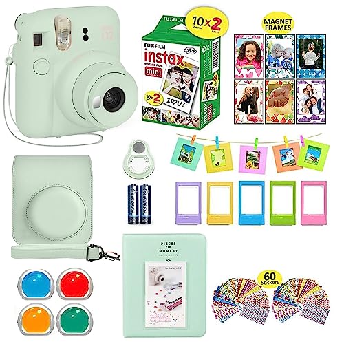 Purple Camera Bundle with 20 Film Sheets and Carrying Case R50341