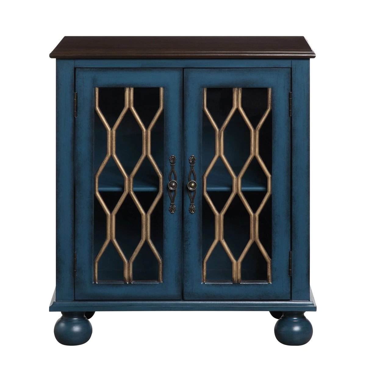 Antique Blue Console Table V39227