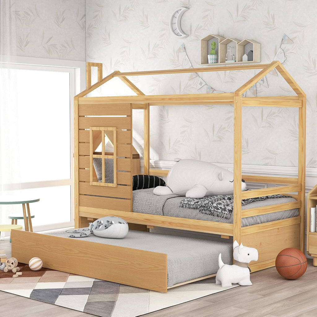 Walnut Twin Daybed with 2 Drawers D42176