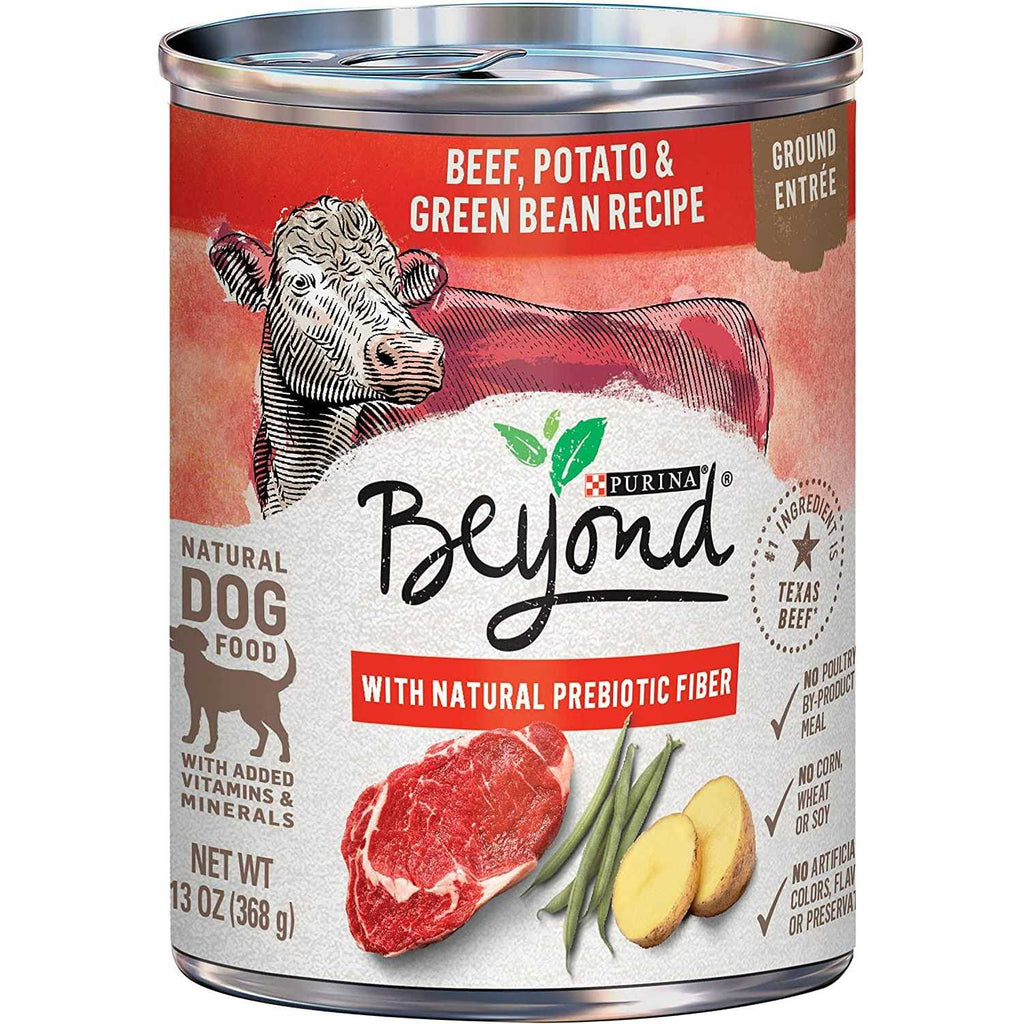 Grain Free Beef Potato & Green Bean Recipe Ground Entree Wet Dog Food 13 Ounce S14270