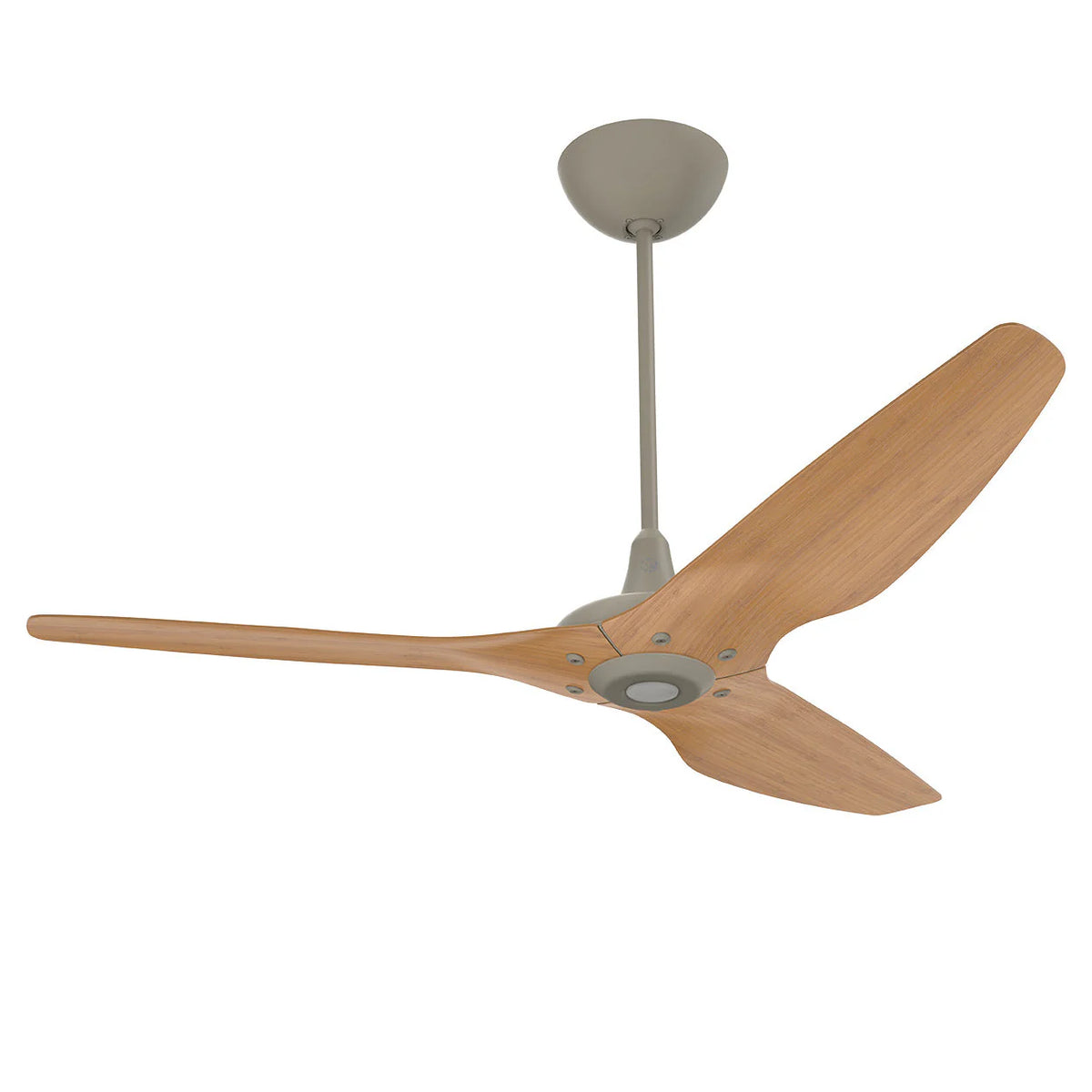 60 Ceiling Fan with Cocoa Bamboo Blades and Satin Nickel Finish W39235