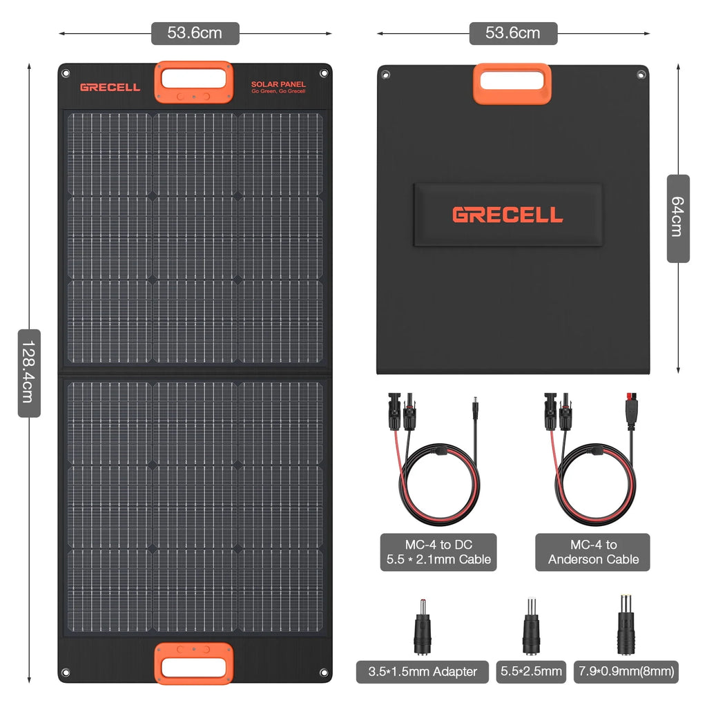 500W Portable Power Station and 100W Solar Panel Charger O941