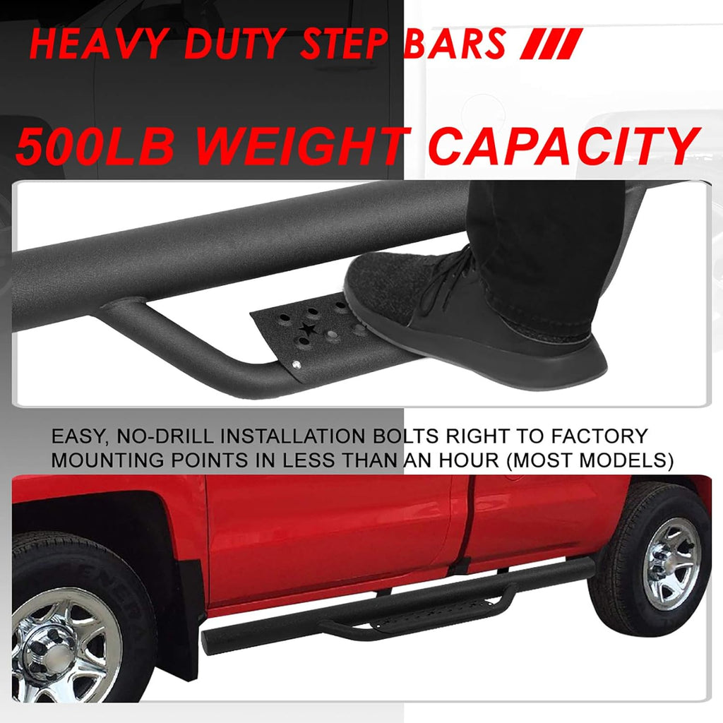 Black Mild Steel Running Boards N681463