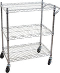Chrome 3-Tier Heavy Duty Utility Cart U6564