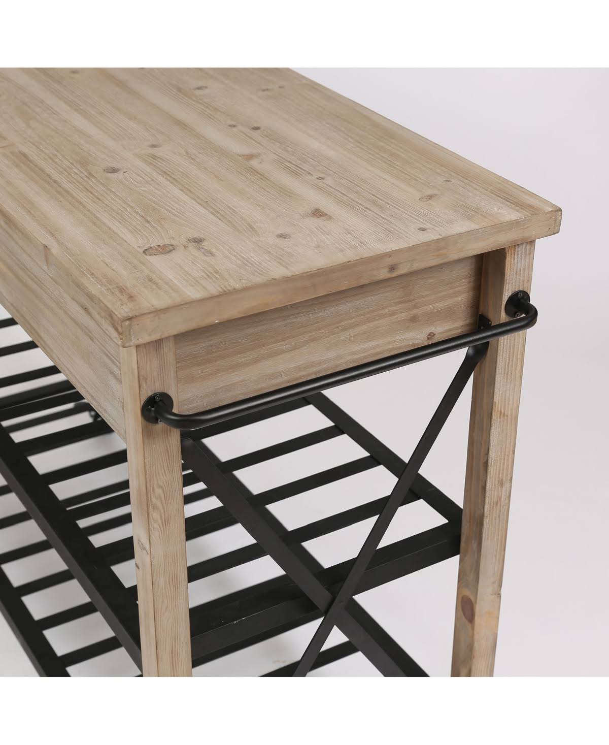2-Drawer Kitchen Cart in Natural Q280464