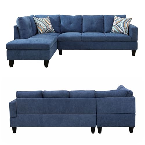 97" L Shaped Faux Leather Sectional Sofa with Storage Ottoman X487