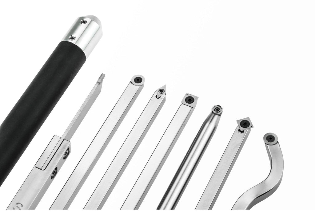 Carbide Lathe Tool Set with Interchangeable Foam Grip Handle J1076