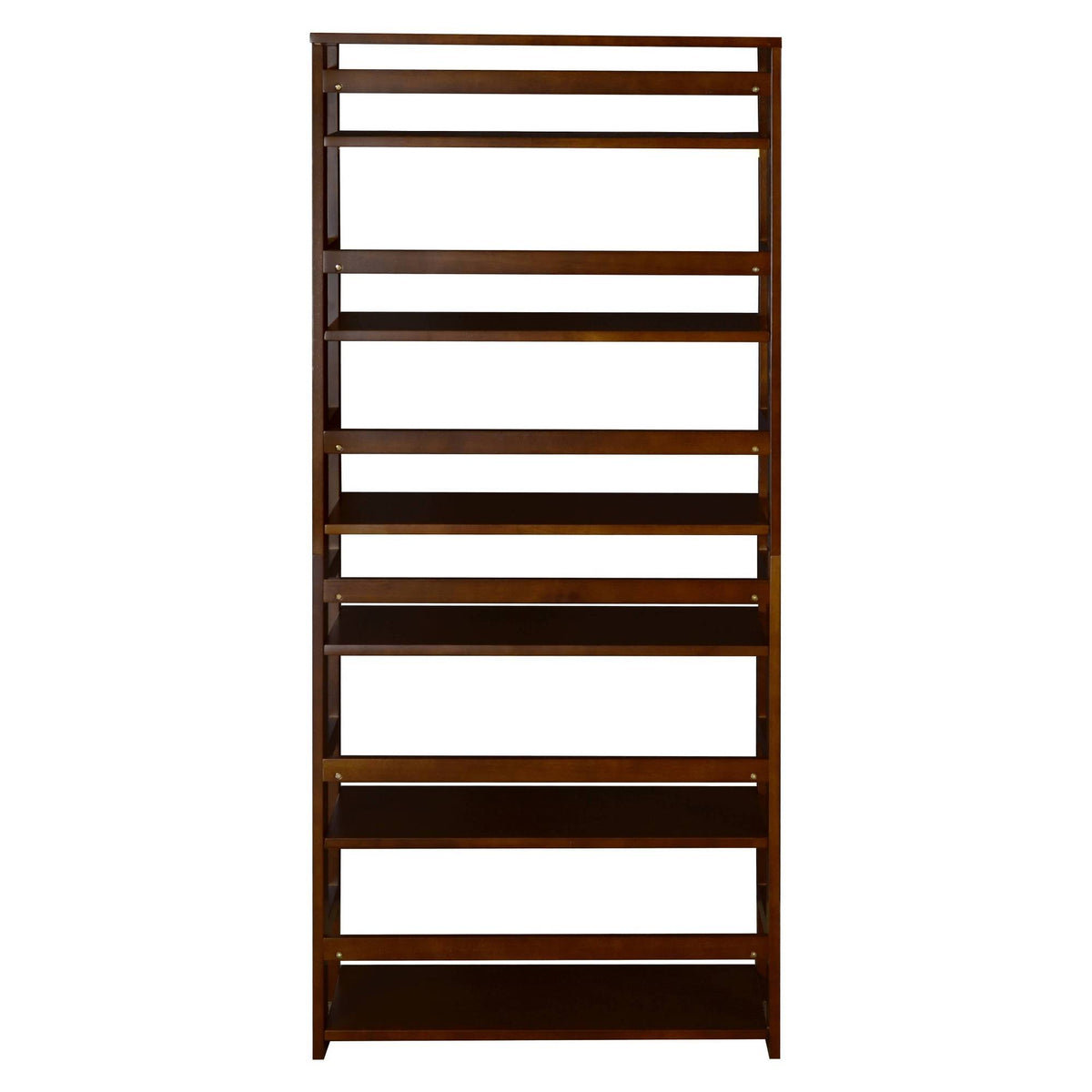 Mocha Walnut Folding Bookcase P387531
