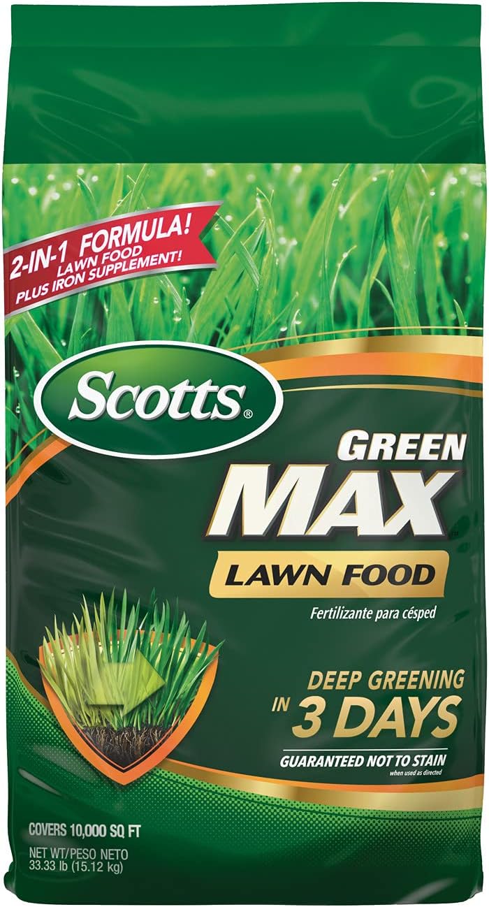 Lawn Food Fertilizer Plus Iron Supplement, Covers 10,000 sq. ft., Pack of 2 I901253